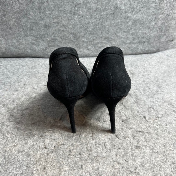 Schutz Poliany Black Suede Mesh Pointed Toe Stiletto Pumps Heels Womens Sz 11 B - Picture 7 of 8